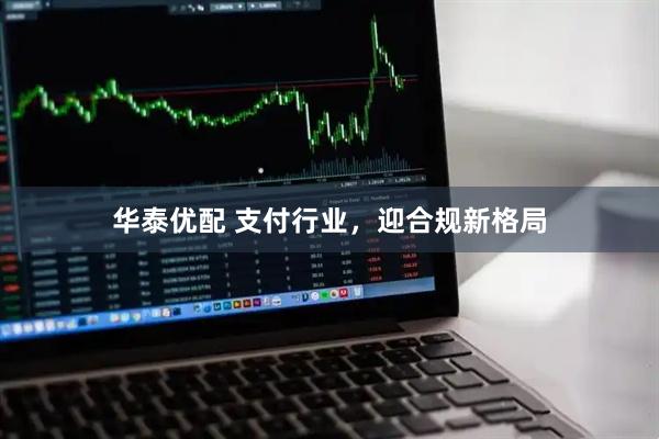 华泰优配 支付行业，迎合规新格局